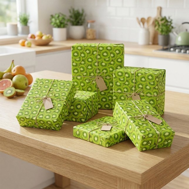 Cadeau Papier d'emballage Kiwi Burst (Créateur téléchargé)