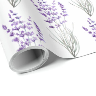 Cadeau Papier d'emballage lavande