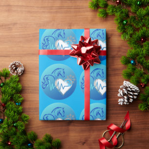 Cadeau Papier d'emballage Logo Hiver