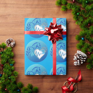 Cadeau Papier d'emballage Logo Hiver 