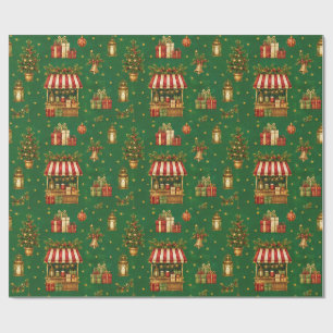 Cadeau Papier d'emballage Marché de Noël de l'Ancien Mond