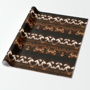 Cadeau Papier d'emballage mat à motif, 76 cm x 1,8 m