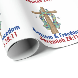 Cadeau Papier d'emballage mat Autsim
