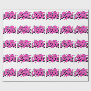 Cadeau Papier d'emballage mat LOVE