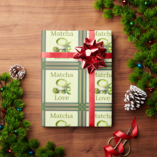 Cadeau Papier d'emballage Matcha