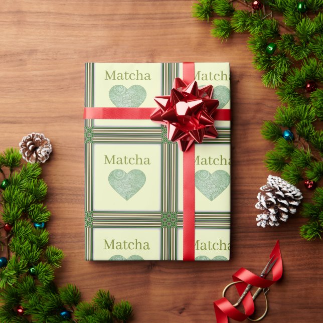 Cadeau Papier d'emballage Matcha (Cadeau de vacances)