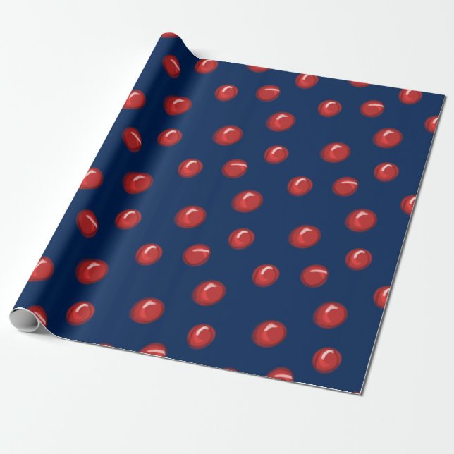 Cadeau Papier d'emballage Merry Berry (Déroulé)