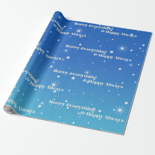 Cadeau Papier d'emballage Merry Everything & Happy Always