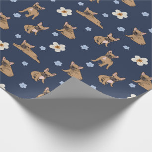 Cadeau Papier d'emballage mignon de bouledogue français