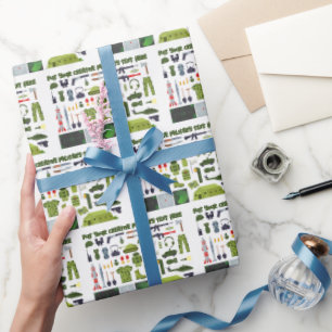 Cadeau Papier d'emballage militaire de la collection Cade