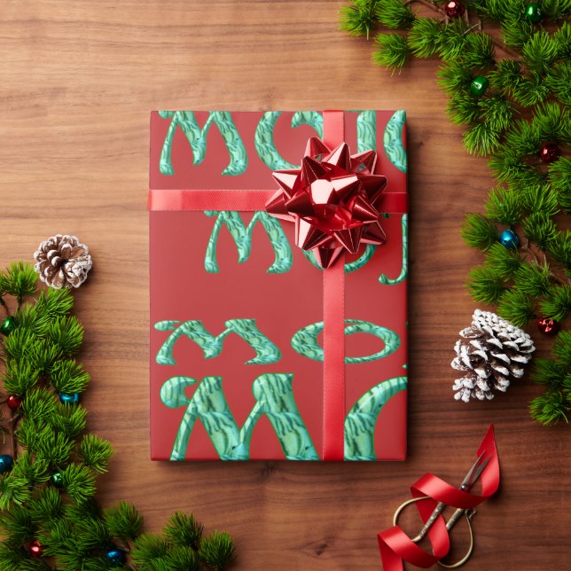 Cadeau Papier d'emballage Mojo rouge mat (Cadeau de vacances)