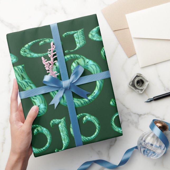 Cadeau Papier d'emballage Mojo vert mat (Cadeaux)