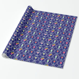 Cadeau Papier d'emballage motif Cocktail