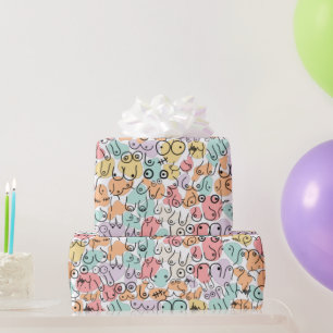 Cadeau Papier d'emballage motif d'anniversaire coloré