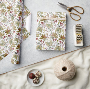 Cadeau Papier d'emballage - Motif Hiver