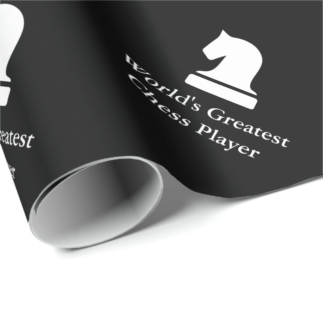 Cadeau Papier d'emballage motif noir et blanc (Coin rond)