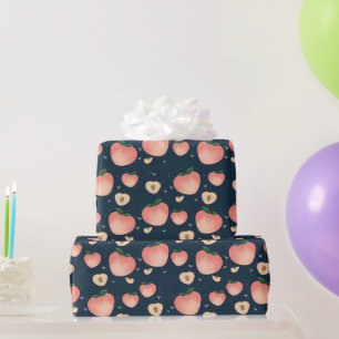 Cadeau Papier d'emballage motif pêche été Kawaii
