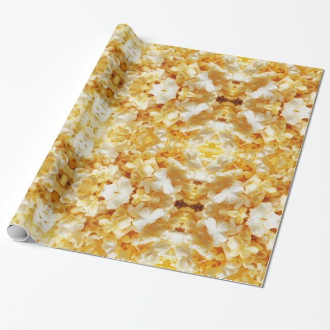 Cadeau Papier d'emballage motif Popcorn (Déroulé)