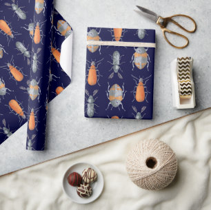 Cadeau Papier d'emballage motif pour insecte du scarabée
