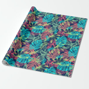 Cadeau Papier d'emballage motif tropical