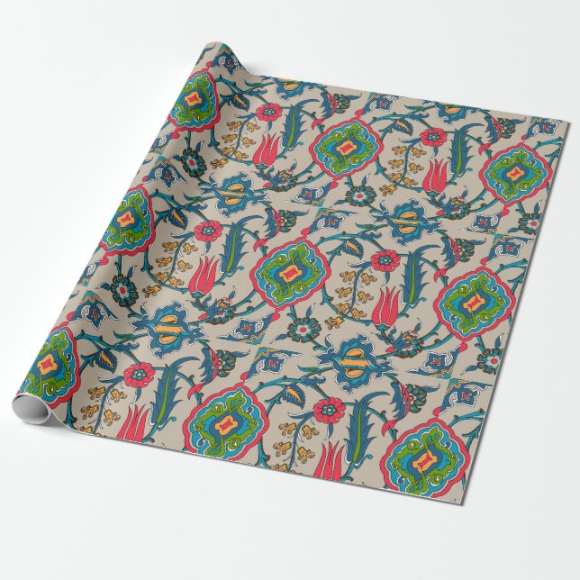 Cadeau Papier d'emballage multilingue grand mat (Déroulé)