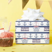 Papier d'emballage nautique pour la retraite