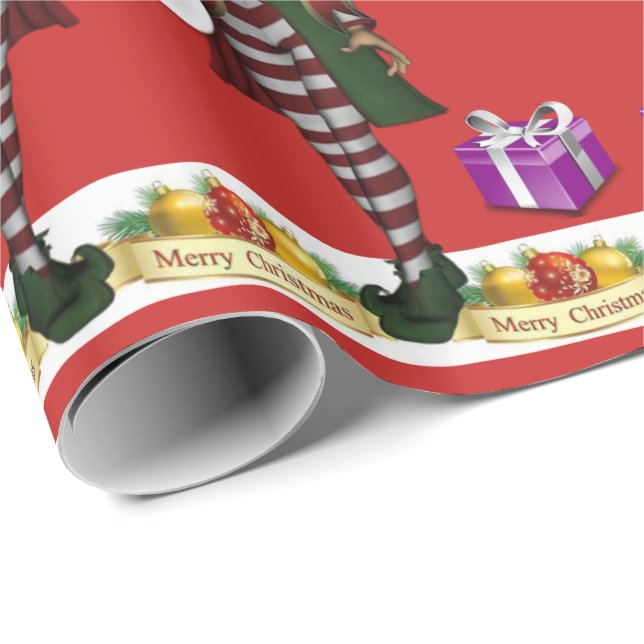 Cadeau Papier d'emballage Noël (Coin rond)