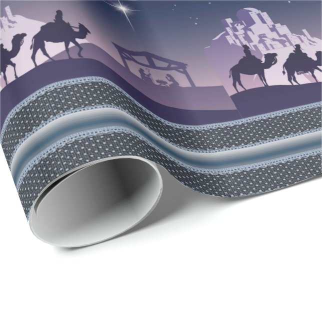 Cadeau Papier d'emballage Noël (Coin rond)