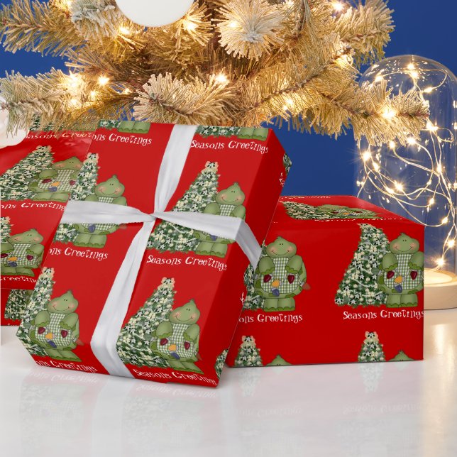 Cadeau Papier d'emballage Noël Turtle Holiday (Vacances)