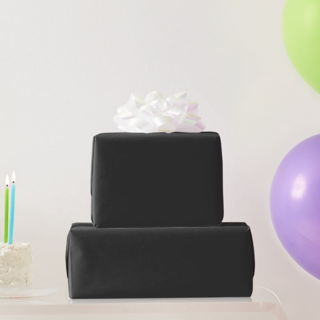 Cadeau Papier d'emballage noir de jais (Cadeaux de fête)