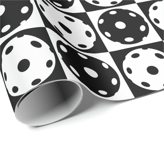 Cadeau 🖤 papier d'emballage noir et blanc 🤍 (Coin rond)