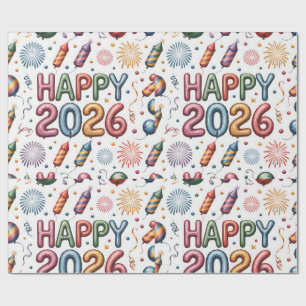 Cadeau Papier d'emballage-Nouvel An 2026
