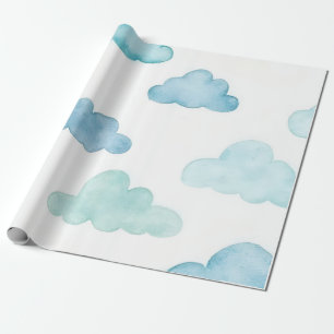 Cadeau Papier d'emballage nuageux
