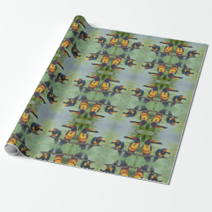 Cadeau Papier d'emballage - Oiseaux tropicaux 02