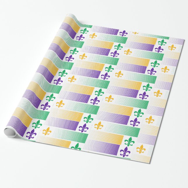 Cadeau Papier d'emballage orienté de mardi gras (Déroulé)