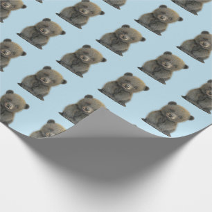 CADEAU PAPIER D'EMBALLAGE OURS BÉBÉ