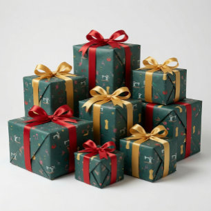 Cadeau Papier d'emballage Outils de couture de Tailleur V