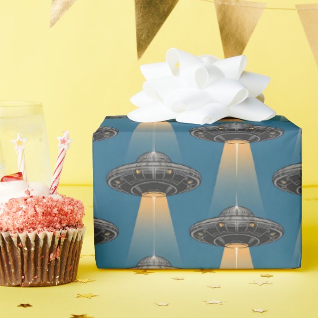 Cadeau Papier d'emballage OVNI Art Déco (Fête d'anniversaire)