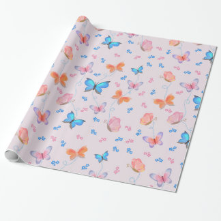 Cadeau Papier d'emballage papillon