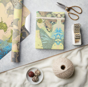 Cadeau Papier d'emballage Papillon