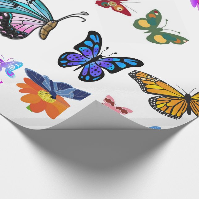 Cadeau Papier d'emballage papillon (Coin)
