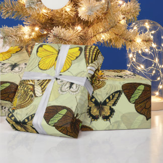 Cadeau Papier d'emballage Papillon - 76 cm x 18,29 m