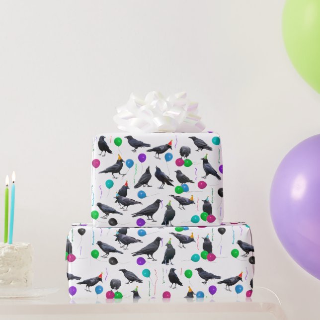 Cadeau Papier d'emballage Party Crows (Cadeaux de fête)