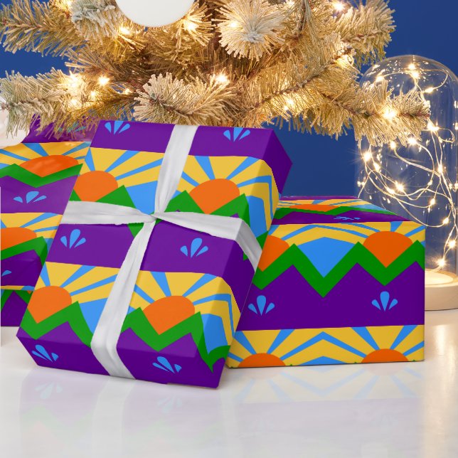 Cadeau Papier d'emballage patriotique, Drapeau de Manitou (Vacances)