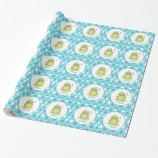 Cadeau Papier d'emballage personnalisable de grenouille