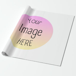 Cadeau Papier d'emballage personnalisé avec photo ou logo