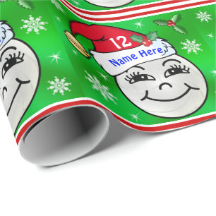 Cadeau Papier d'emballage personnalisé de Noël de