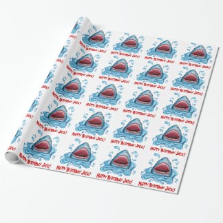 Cadeau Papier d'emballage personnalisé de requin