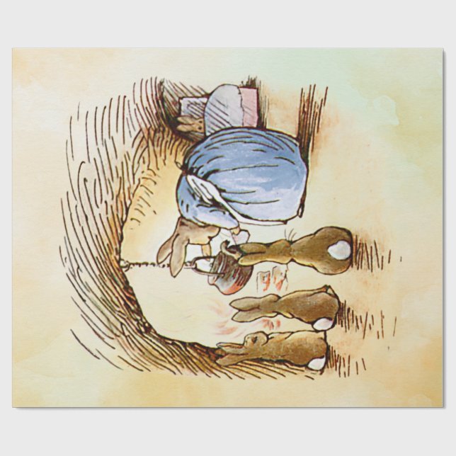 Cadeau Papier d'emballage Peter Rabbit 2 (Plat)