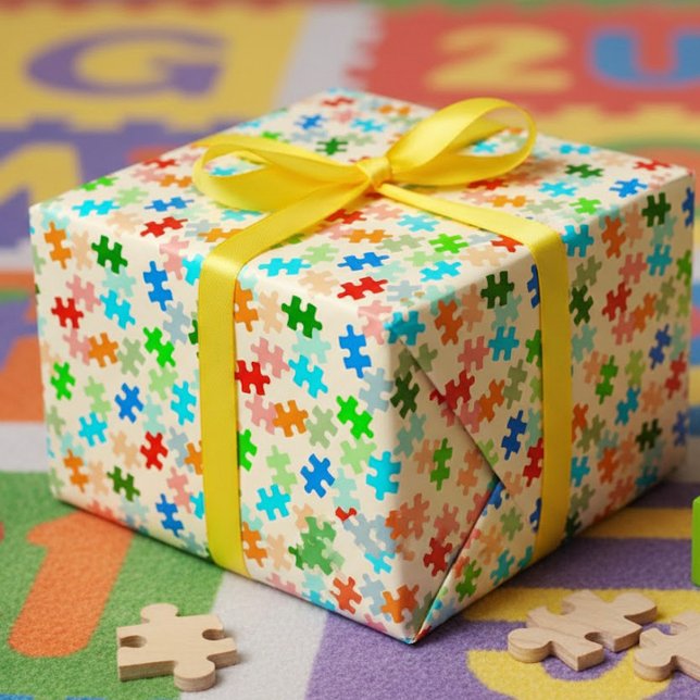 Cadeau Papier d'emballage Pièces de Puzzle (Créateur téléchargé)